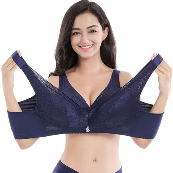 

Large size underwear and bra thin section gather large chest gather adjust full cup cup without underwire underwear smooth finis