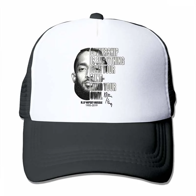Nipsey Hussle наличие сильных противников-это благословение(2) бейсболка для мужчин и женщин, кепки для водителя грузовика, модная Регулируемая Кепка - Цвет: 4-Black