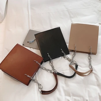 

PU Leather Solid Shoulder Bag 3 Layer Women's Pleated Briefcase Office
