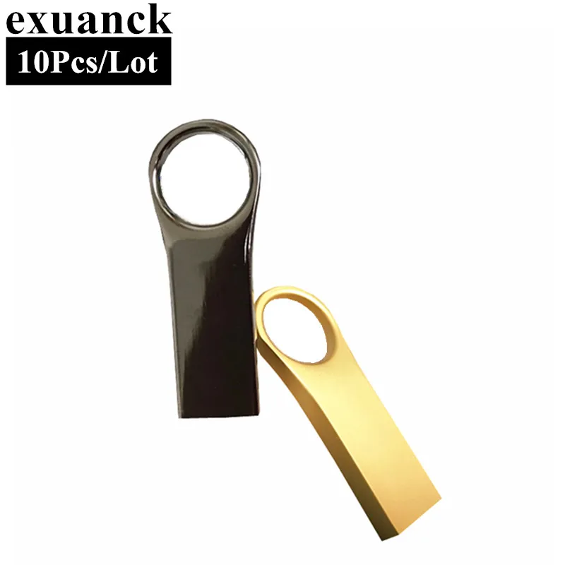 Флеш-накопитель Usb 2 0 с металлическим кольцом 10 шт./лот флеш-накопитель сделай сам