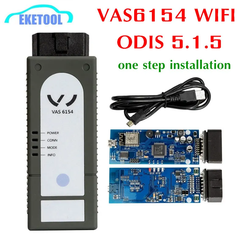

ODIS 5.1.5 VAS6154 WIFI Code Reader Diagnostic For AUDI/VW/Skoda VAG OBD2 Scannner Upgrade VAS5054a