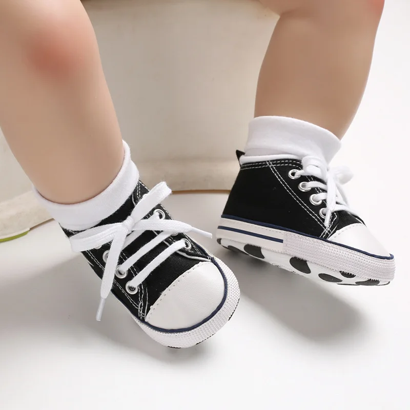 KIDSUN Baby Shoes Canvas Sneakers Newborn Multicolor Baby Boy Girl First Walker Shoes Infant Toddler Anti-slip Baby Sports Shoes 5