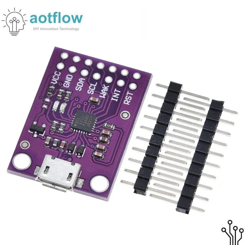 CP2112 плата отладки USB к SMBus I2C коммуникационный модуль 2 0 MicroUSB 2112 оценочный комплект