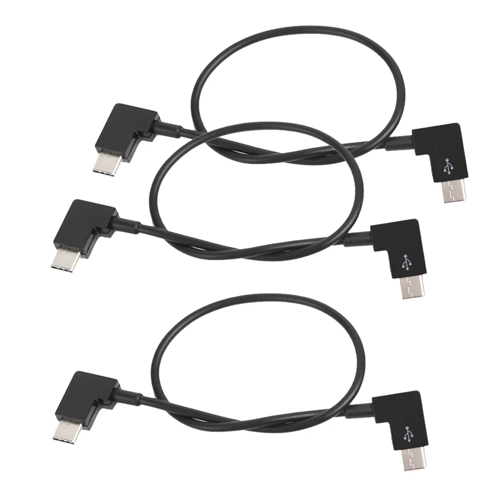 3 шт. прямоугольный usb type-C штекер для мужчин Расширение синхронизации данных кабель короткий шнур-переходник