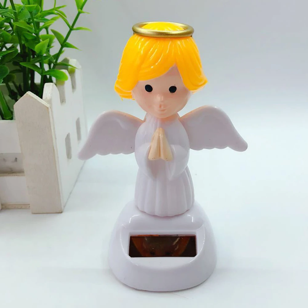 Игрушка на солнечной энергии украшение-кукла встряхиватель автомобиля Рождественские милые детские украшения для вечеринки