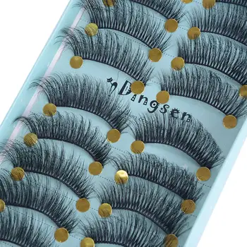 

10 Pairs 3D False Eyelashes Natural LongThick Mink Fake Eyelashes Makeup Extension Women Eyes Makeup Beauty Tools