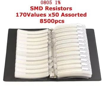 

NEW SMD Clip Resistor Sample Book 170 Values 50 pcs/value 8500pcs Resistors Assortment Kit Resistors