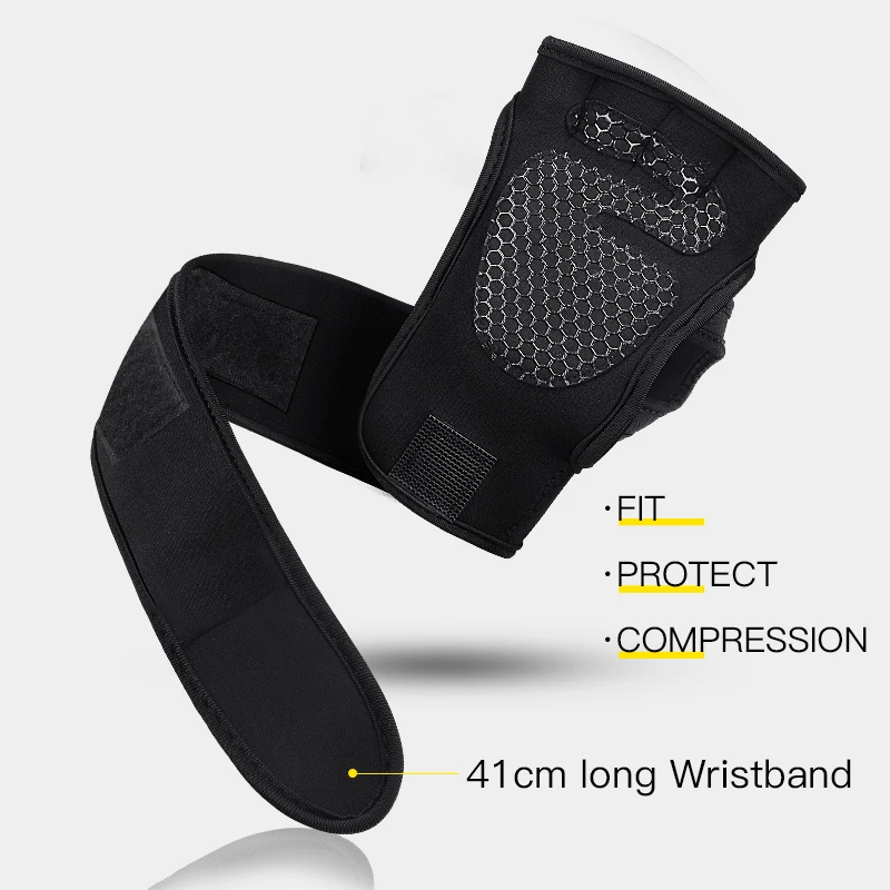 Gym Gloves Weight Lifting Training Gloves Women Men Fitness Sports Body Building Gymnastics Grips Gym Hand Palm Protector