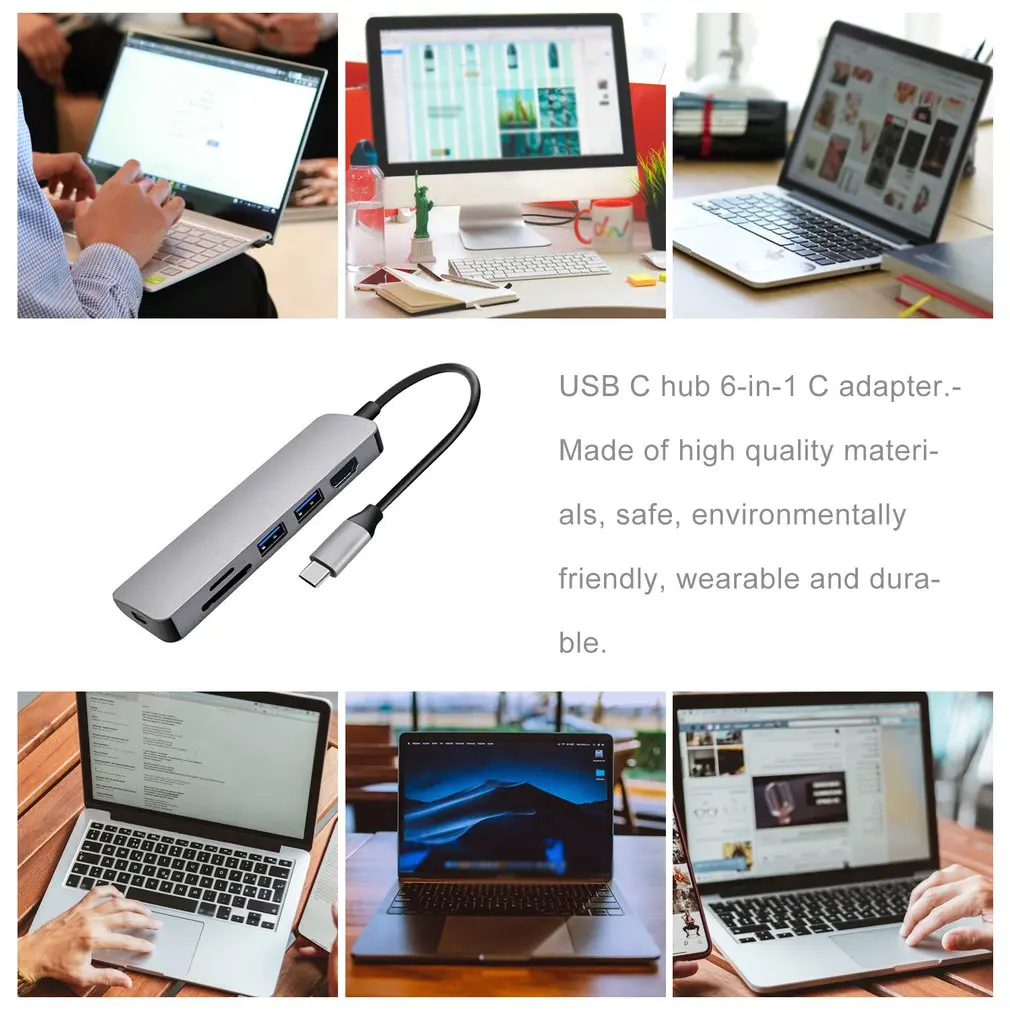 С 2 USB 3,0 usb-хаб USB 3,0 Многофункциональный кард-ридер тип-c до USB3.0+ USB2.0+ TF type C PD адаптер зарядный USB-C концентратор