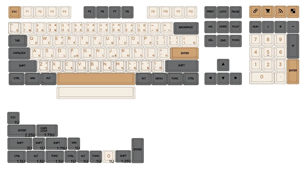 Light Dye Sub Keycap Grupo Pbt Grosso para Teclado 87 Tkl 104 Ansi Xd64 Bm60 Xd68 Bm65 Bm68 ru Japonês White Shimmer - Imagem 2