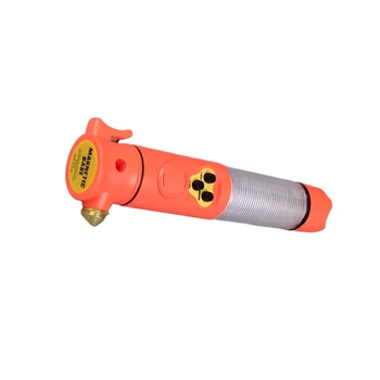 

1Pc LED Flashlight Multifunction Glare Charging Car Emergency Safety Hammer Explosion-proof Flashlight without Battery