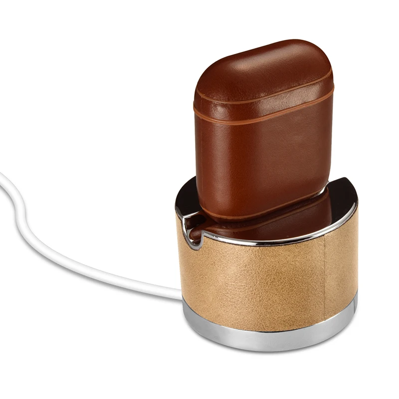 Retro Genuine Leather Headphone Case Storage Bag Cover for Apple Airpods iPhone Bluetooth Earphone Case Boxes Protective Case
