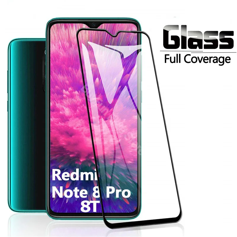Закаленное стекло твердостью 9H для Xiaomi Redmi Note 8 T 8A Защита экрана Pro Y3 защитная