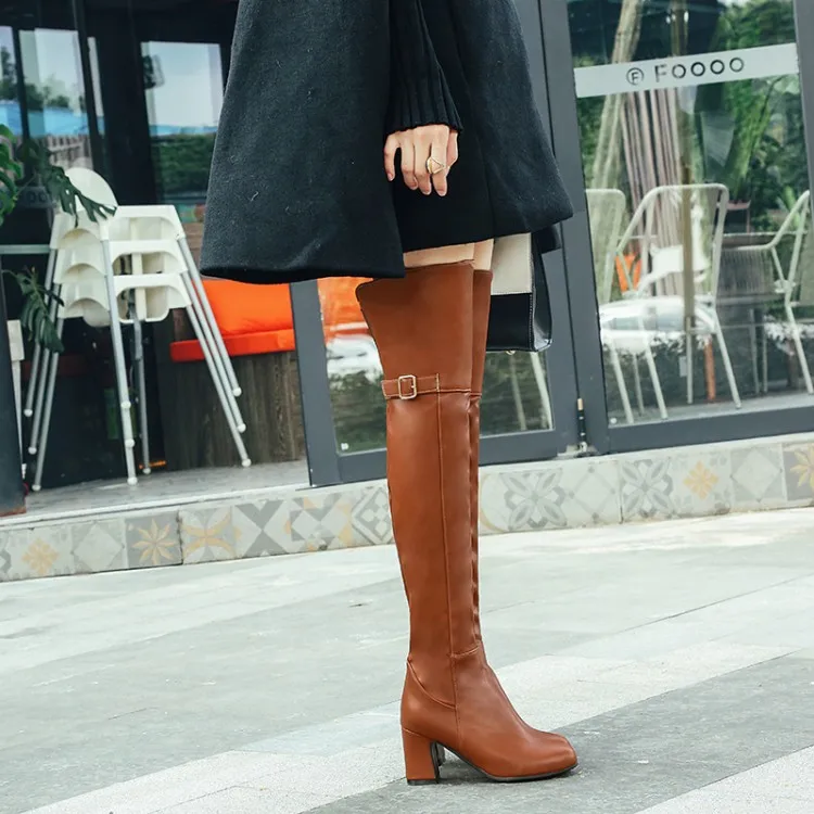 

Big Size 9 10 11-13 thigh high boots knee high boots over the knee boots women ladies boots shoes woman winter boots women