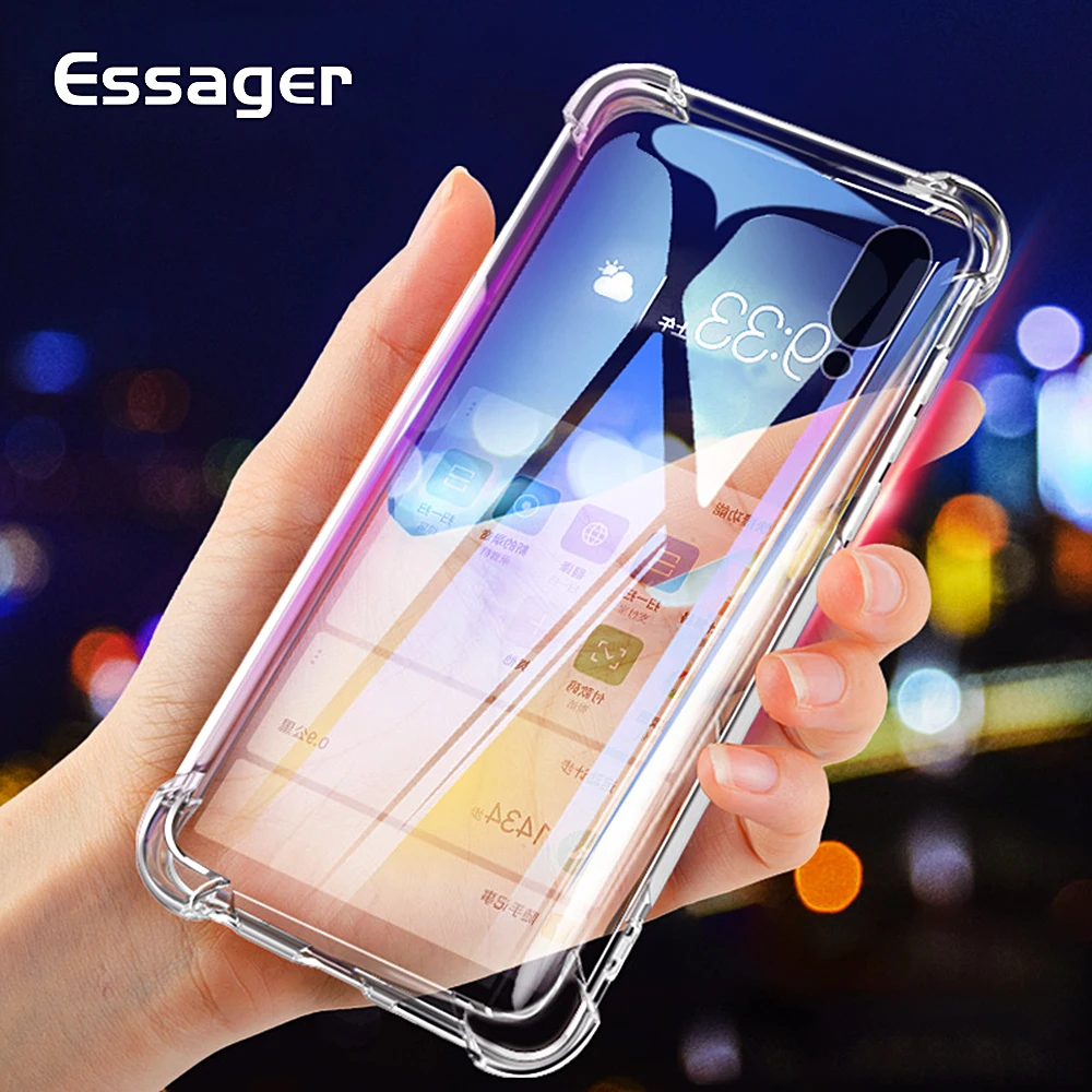 

Essager Soft TPU Transparent Phone Case for Xiaomi Mi 8 9 SE Play Redmi 7 6 Pro 5 Plus A2 Lite Note 7 6 5 Pro 4 4X Back Cover