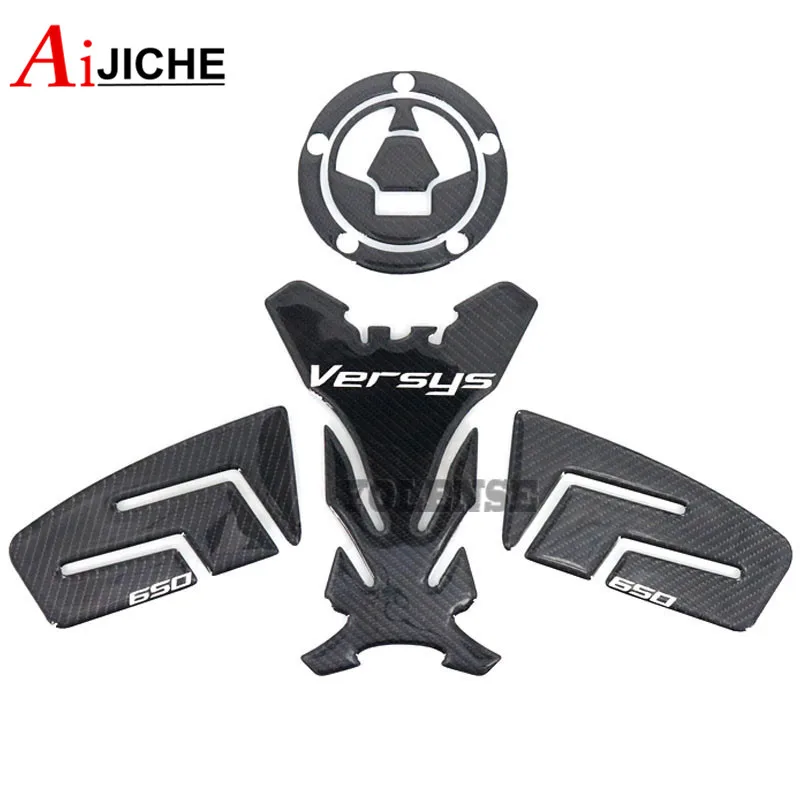 For KAWASAKI Versys 650 Versys650 Motorcycle Accessories 3D Fiber
