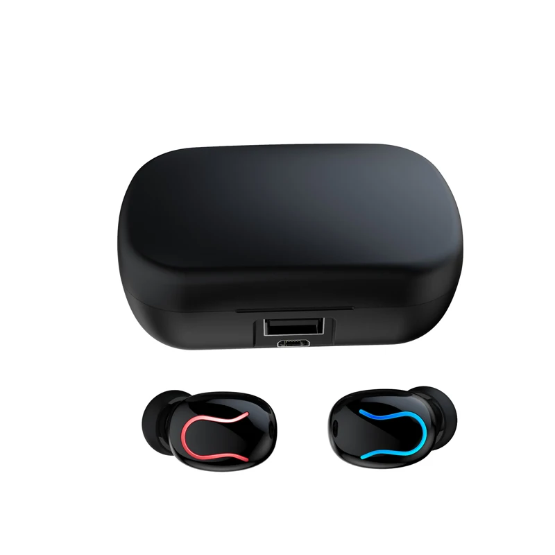 Electric quantity display wireless earphones tws headphones Music Stereo 5 0Bluetooth Headsets Earbuds With 2600mah charger case