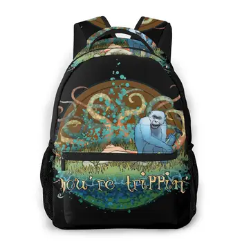 

You're Trippin New Pattern knapsack Human Planet Teens Books Backpack