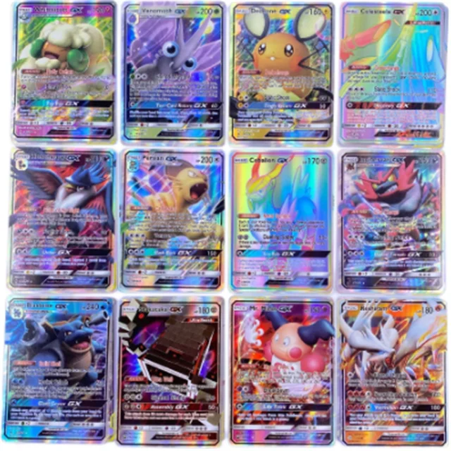 50-300Pcs Pokemon 300 V MAX 300 GX Children Battle English French Spanish Version Game Tag Team Shining Vmax Pokemon Cards 5