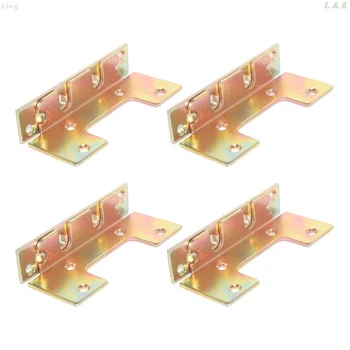 

Wooden Bed to Catch Hook Plates Bed Rail Brackets Hook Plates Set of 4 U50A