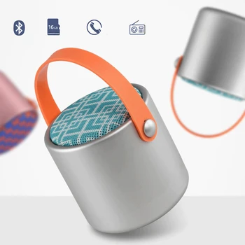 

Mini Portable Wireless Bluetooth Speaker Stereo Speakerphone Handsfree Music Subwoofer Column AUX Speakers for Computer Phones