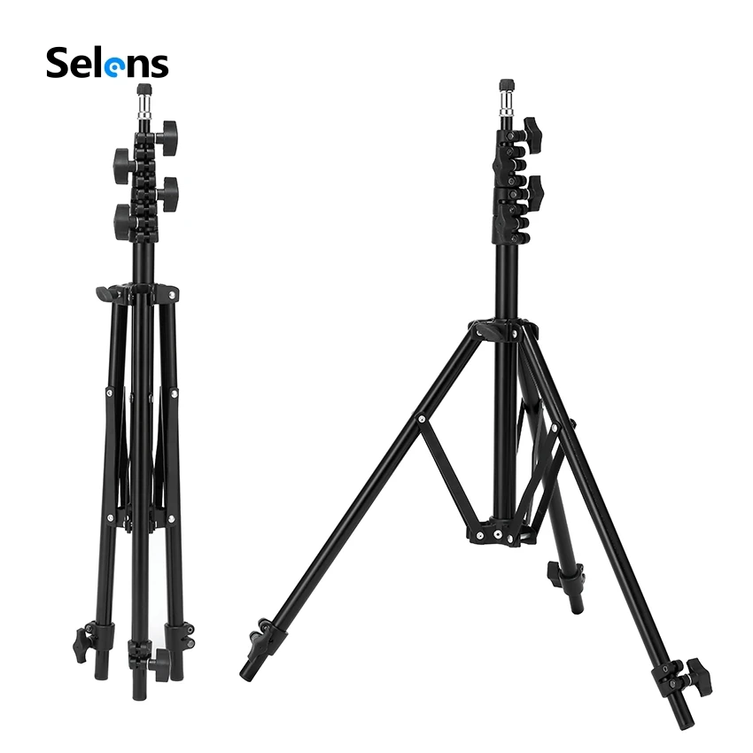 Tripé para Estúdio de Fotografia Softbox Vídeo Flash Refletor Iluminação Fundo Suporte Câmera Fotografia 220cm Luz Mod. 1466205