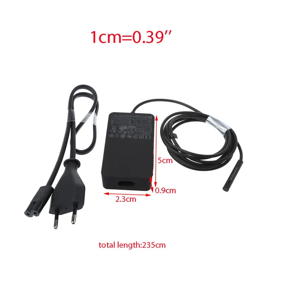Высокое качество 12 В 2.58A 36 Вт черный AC блок питания зарядное устройство адаптер для microsoft Surface Pro 3 Pro 4 Tablet charger EU/US Plug
