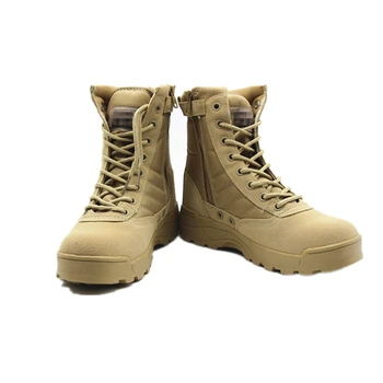 

Men Hiking Shoes Military Combat Tactical Camouflage Desert Amry Boots Work Shoes Ankle Boots for Hunting Camping Sport Climbing