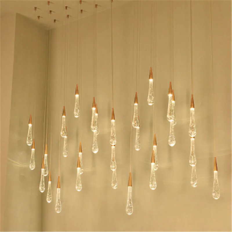 Postmodern Minimalist Luxury Crystal Chandelier Romantic Hotel Lobby Villa Italy Milan Designer Restaurant Cafe Lamp Fixtures | Освещение