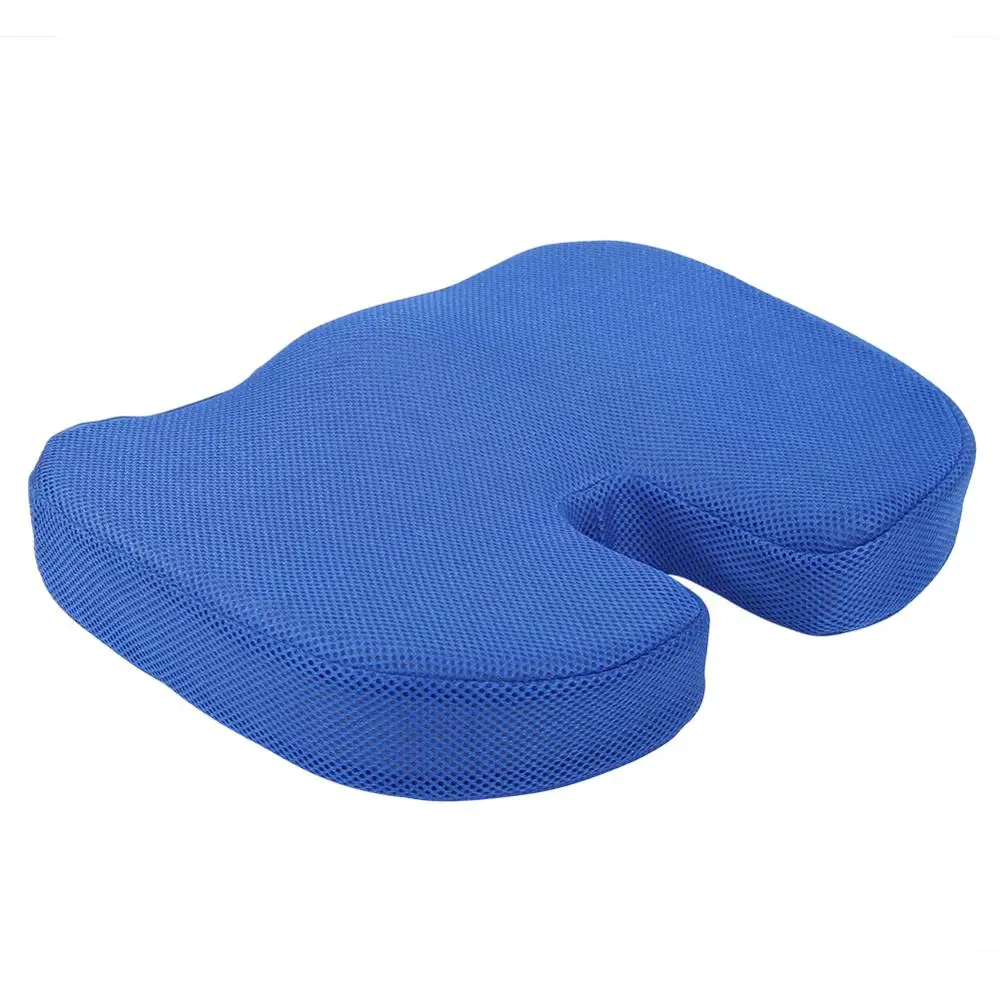 Style B Blue Дорожная подушка для сидения копчик ортопедическая пена с памятью U сиденье массажное кресло подушка для автомобиля офисная Массажная подушка - Цвет: Style B Blue
