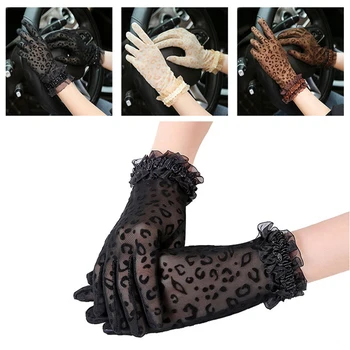 

Fashion Women Lady Lace Party Sexy Dressy Gloves Summer Full Finger Sunscreen Gloves for Girls Mittens Lady Lace Fashion Gloves