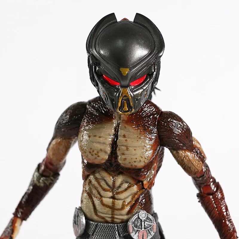 NECA The Predator Lab Escape скрывающийся Хищник конечная фигурка с подсветкой светодиодный маска