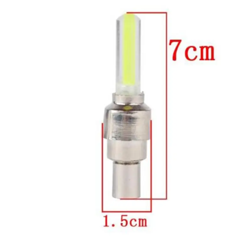 2pcs Cycling Bicycle Wheel Lamp Bike Lights Accessories Bike Bicycle Car Motor Wheel Tire Valve Cap LED Neon Flash Lamp Light