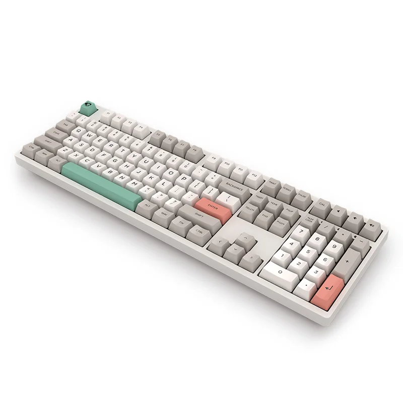  Original AKKO 3108 V2 - 9009 Retro Mechanical Keyboard 108 Keys Anti-Ghosting Cherry Switch Type-C 