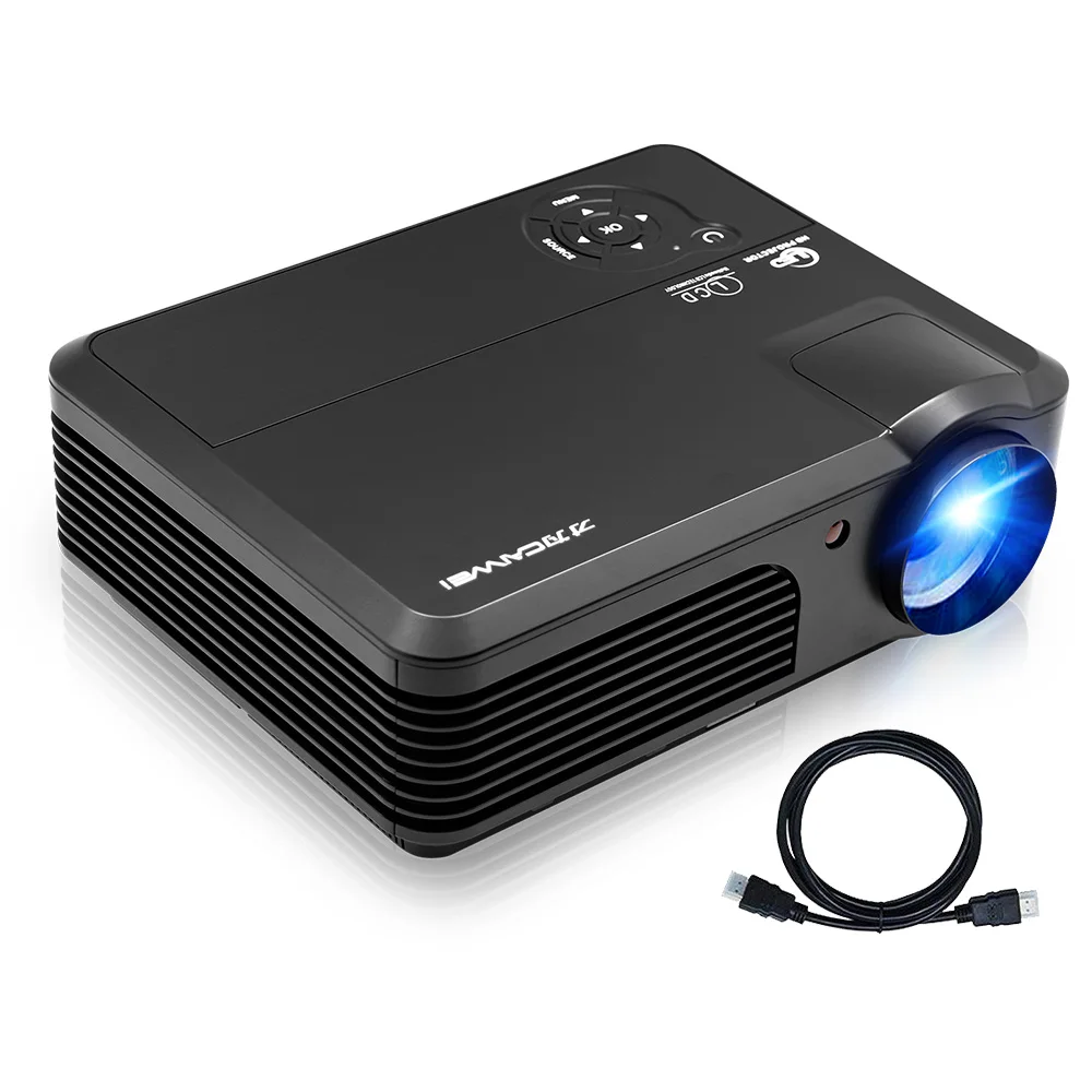 

WiFi Projectors with Bluetooth HD LCD LED 1080P Support Home Theater Indoor Outdoor Movie Gaming with Android iOS Speakers