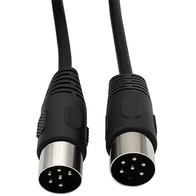 DIN 6 PIN Stecker Kabel 6pin DIN Stecker auf Stecker AV Adapter Audio  Buchse für Digital