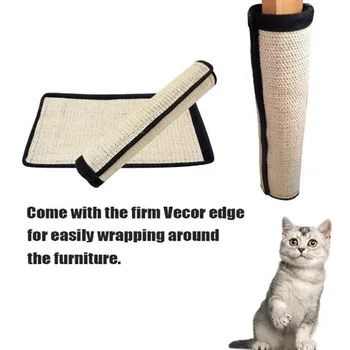 

Sisal Cat Scratching Pads Mat For Cats Protecting Furniture Foot Chair Protector Pad Climbing Tree cat Scratch Pad Board Cat Toy