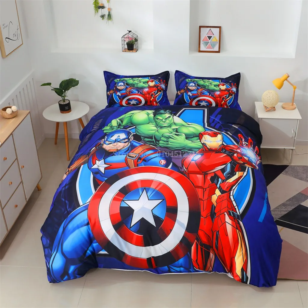 Набор постельного белья Marvel мстители Железный человек Тор Капитан Америка Халк