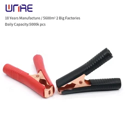 1Pcs Red+Black Car Alligator Clips Battery Clamps Crocodile Clip 100A Aligator Clips