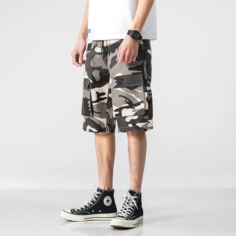 

2020 Men's Casual Breathable Simple Solid Color High Quality Low Moq Summer Outdoor Wholesale Cargo Shorts