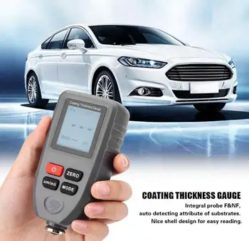 

Digital Coating Thickness Gauge, TC-100 Digital Coating Thickness Gauge Car Thickness Tester Measuring Tool for Measuring Car Pa