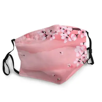 

Sakura Tree Cherry Blossom Non-Disposable Mouth Face Mask Pattern Floral Flower Anti Haze Protection Cover Mouth Muffle