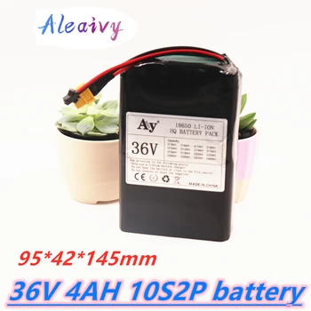 

Aleaivy 36V 4Ah 10S2P 350watt lithium ion battery For 18650-2000mAh XT60 SM 2P 15A BMS ebike wheelchair golf cart battery