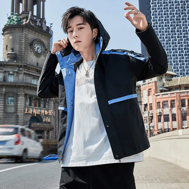 

Men Spring And Autumn New Style Korean-style Trend Casual Tooling Jacket Popular Students Handsome Sports Versatile Coat