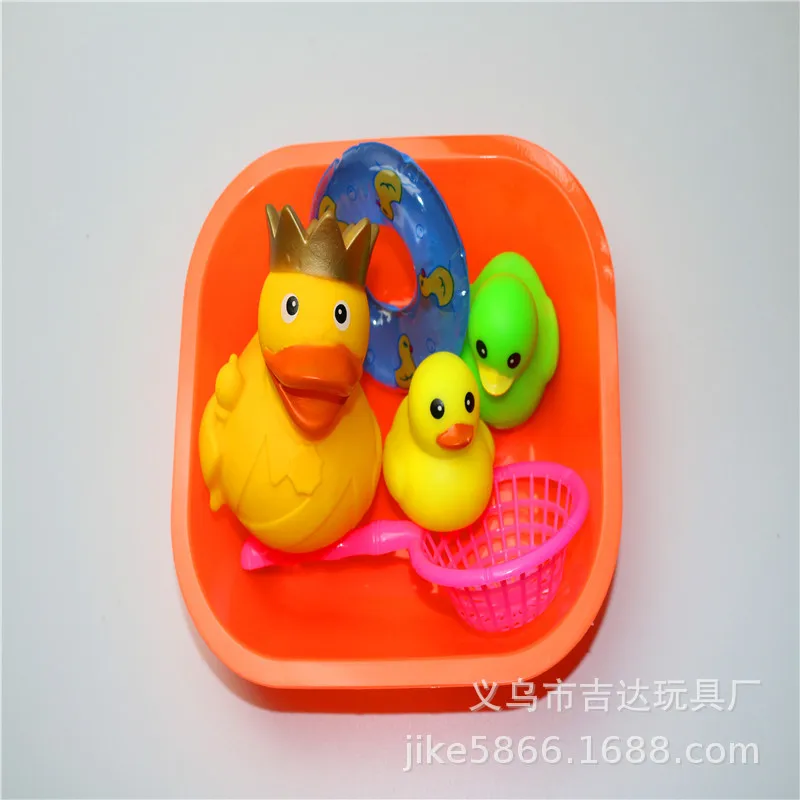 Ребенок играть с водой Ванна игрушка набор детей модель игровой дом воды Ванна винил; утка щепотку кольцо