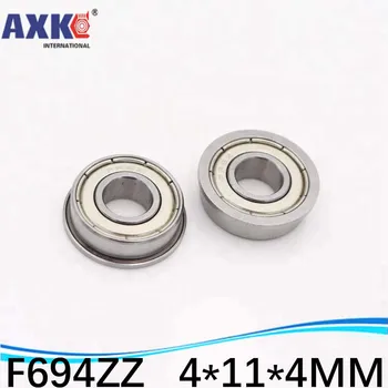 

10pcs Stainless Steel 440C ABEC-5 high precision flange bushing bearing SF694zz SF694-zz F694 SSF694ZZ 4*11*4*12.5*1mm