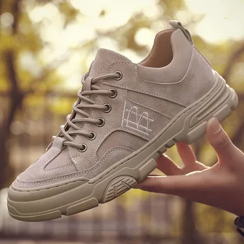 

Men's shoes in the fall of the new low help men casual shoes joker sandals tooling Martin boots male a undertakes