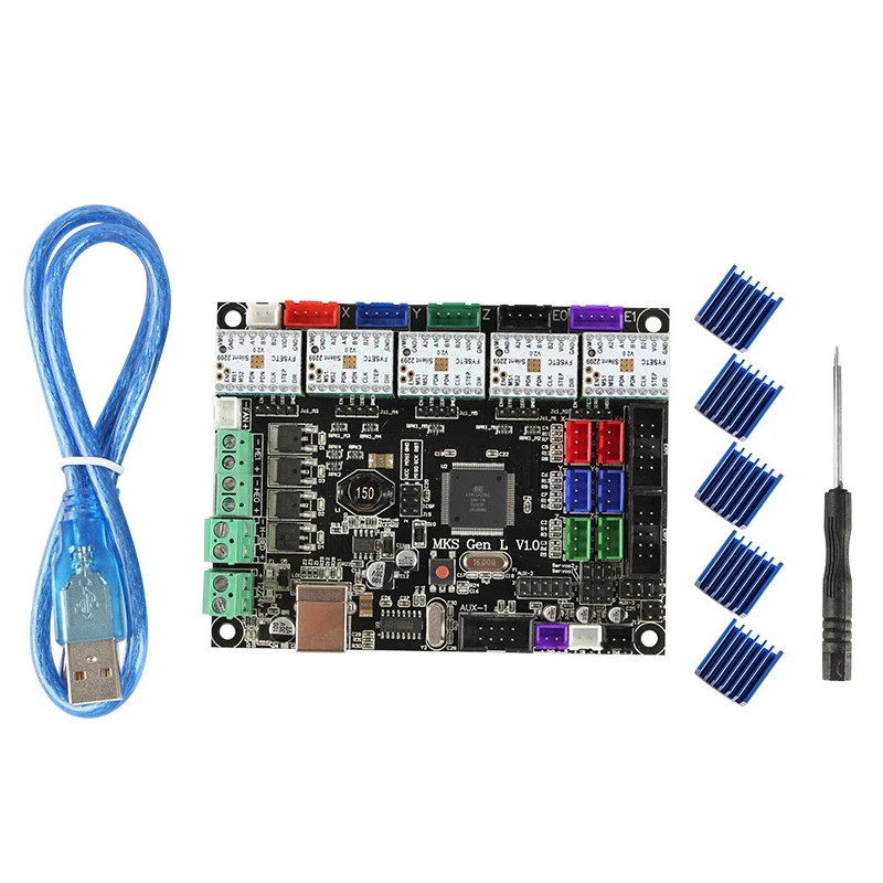 3d принтер материнская плата Mks Gen L V1.0+ Tmc2209V2.0x5 ультра-тихий привод комплект