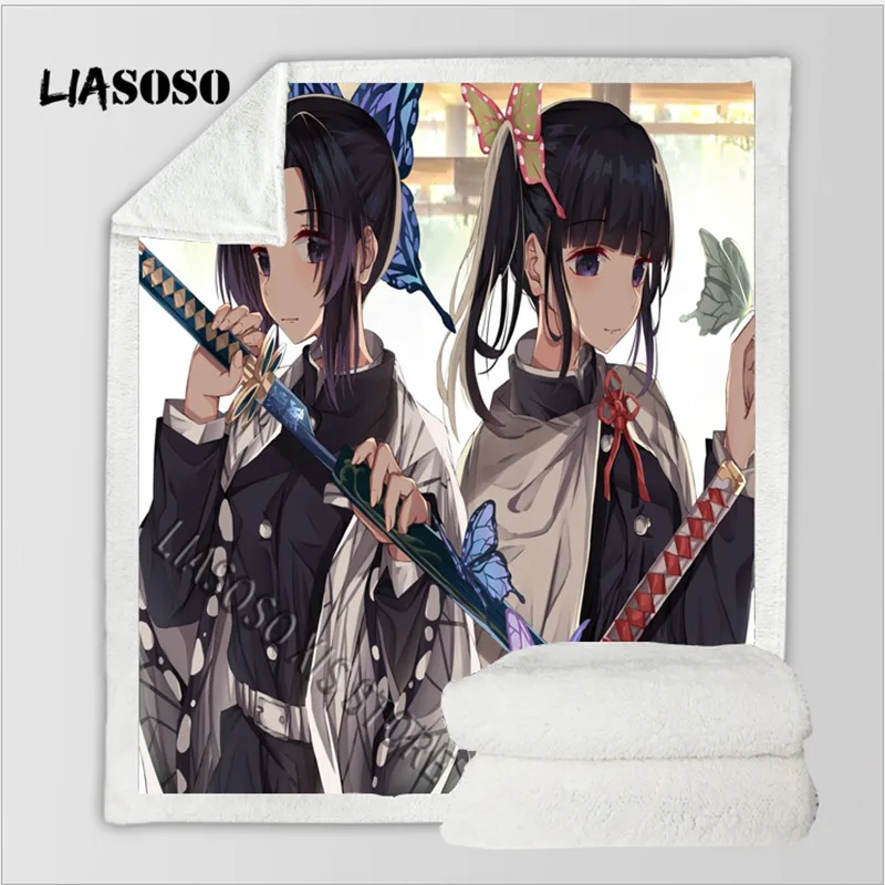 9 Постельные принадлежности одеяло 3D принт аниме Kimetsu no Yaiba шерпа флисовое Покрывало Диван тонкое одеяло путешествия Пикник Туризм одеяло s - Цвет: 9