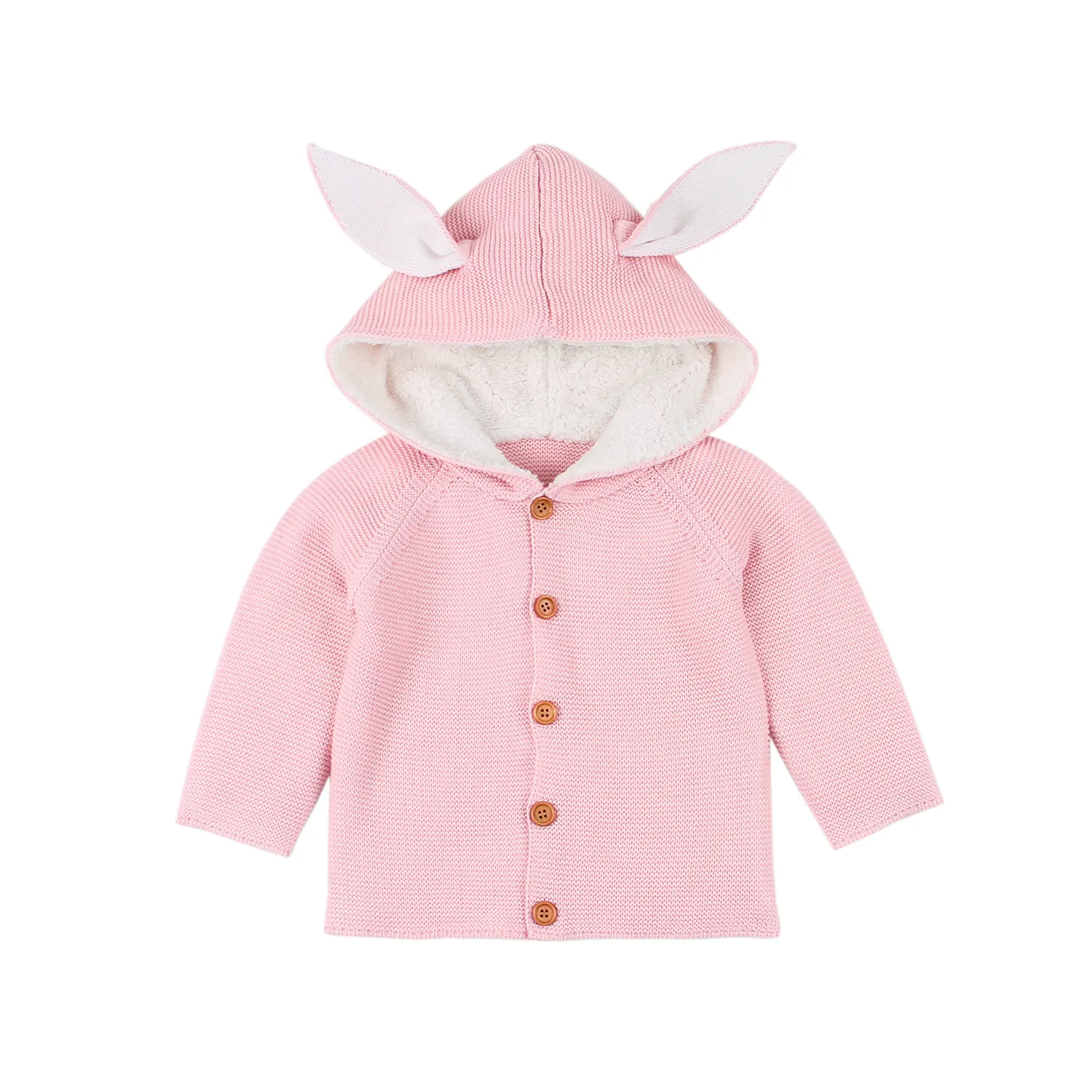 

Baby Girls Coat Autumn Winter Baby Girls Princess Coat Jacket Rabbit Ear Casual Outerwear for girl Infants clothing